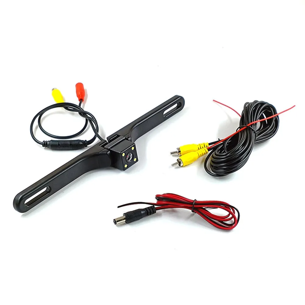 12V Vehicle License Plate Backup Camera Angle Adjustable