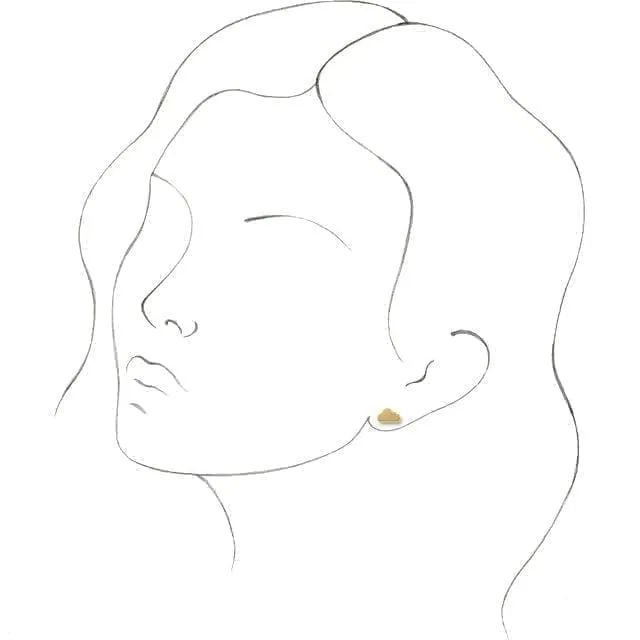14K Gold Tiny Cloud Earrings Regard Jewelry Austin, Texas