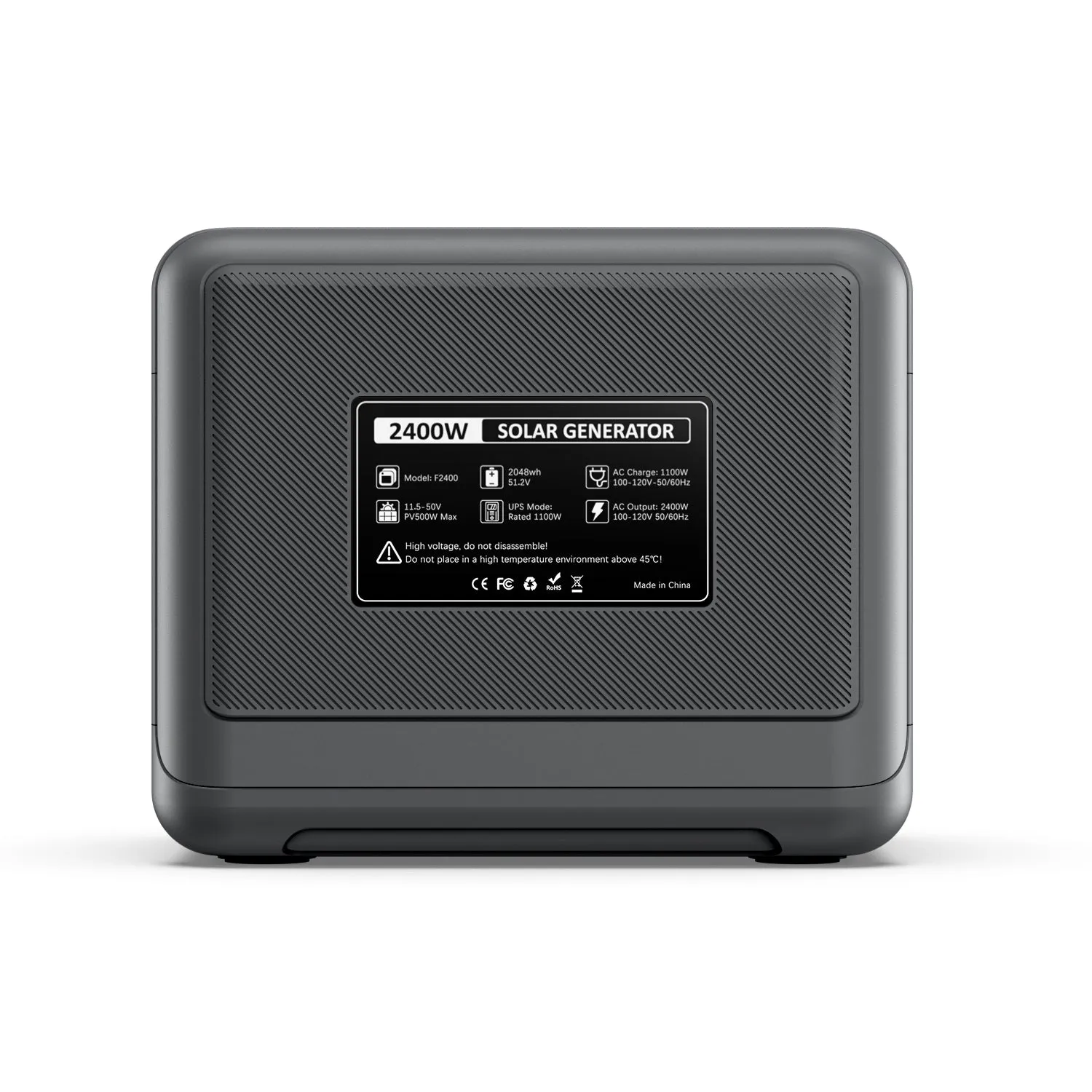 2400W Portable Power Station For Home Backup, Travel, Outdoor Camping - Green