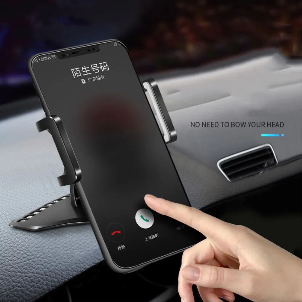 3 in 1 Car GPS Smartphone Holder: Dashboard / Visor Clamp   AC Grid Clip for Intex cloud Gem , cloud Gem Plus - Black
