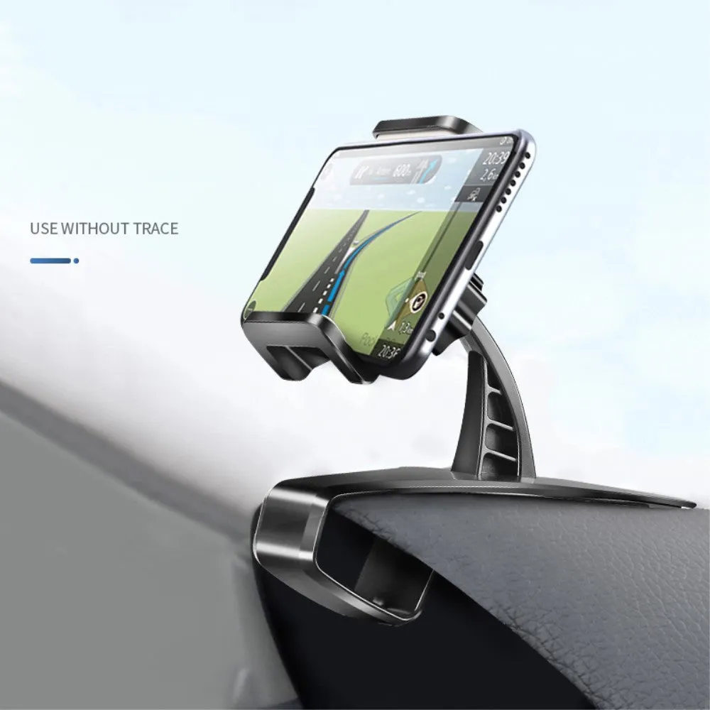 3 in 1 Car GPS Smartphone Holder: Dashboard / Visor Clamp   AC Grid Clip for Intex cloud Gem , cloud Gem Plus - Black