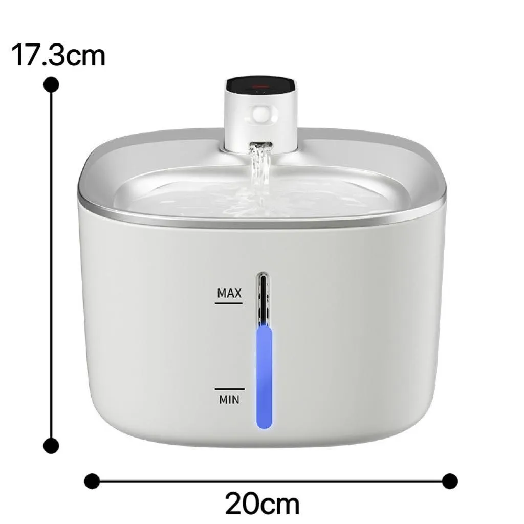 4L Large Capacity Wireless Stainless Steel Water Fountain
