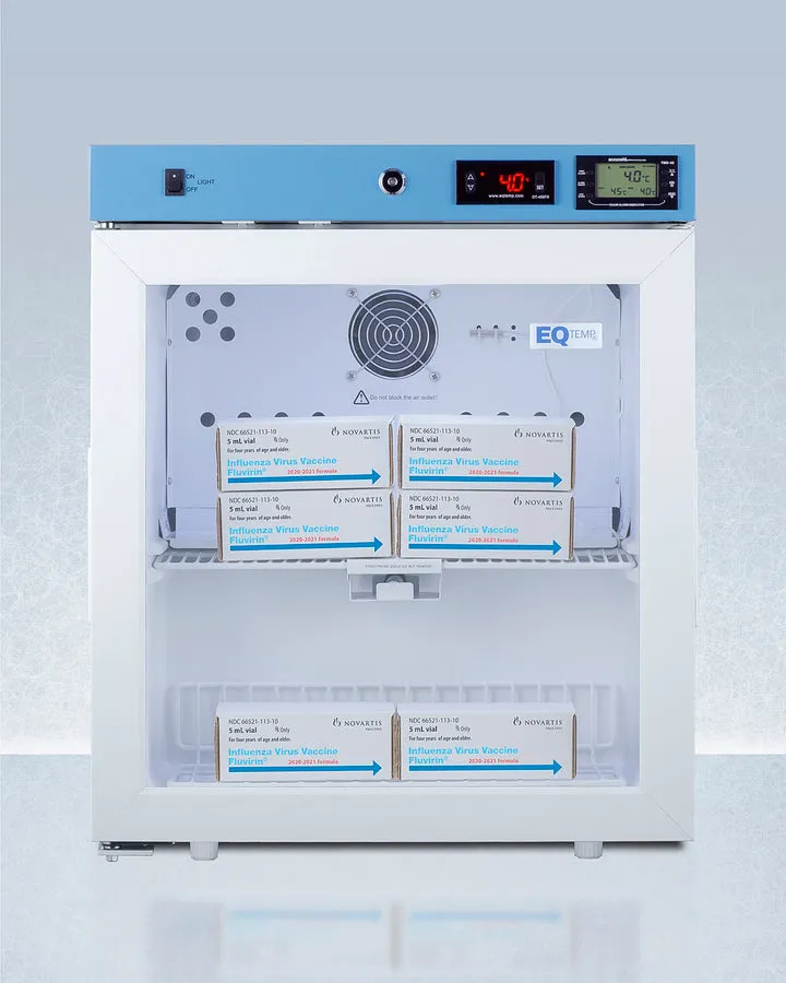 Accucold 19" Left Hand Design Wide Compact Healthcare Refrigerator, High/Low temperature alarm, CARB Compliant