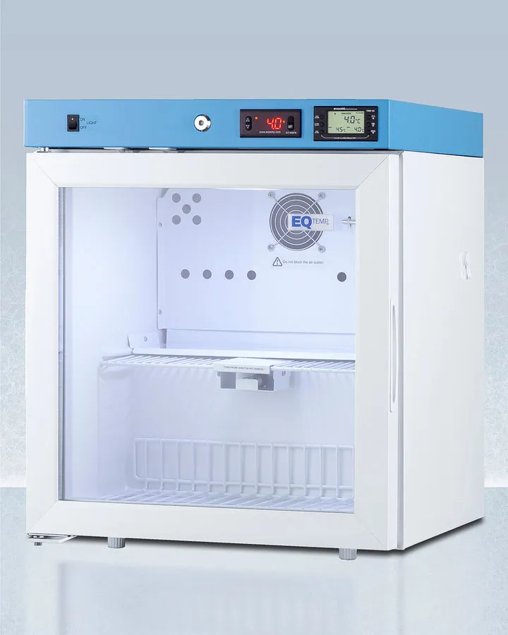 Accucold 19" Left Hand Design Wide Compact Healthcare Refrigerator, High/Low temperature alarm, CARB Compliant