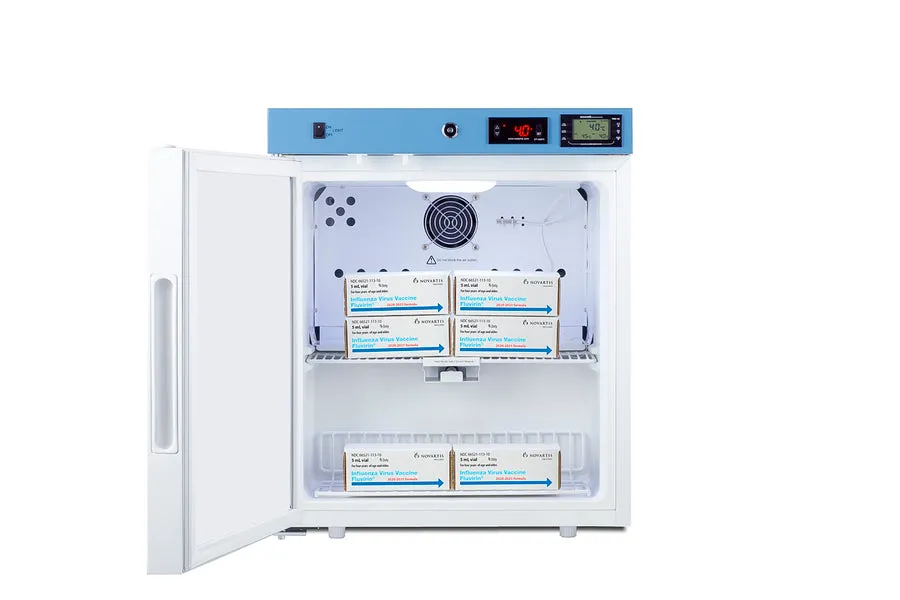 Accucold 19" Wide Compact Healthcare Refrigerator, Left Hand Design, NSF/ANSI 456 Vaccine Storage