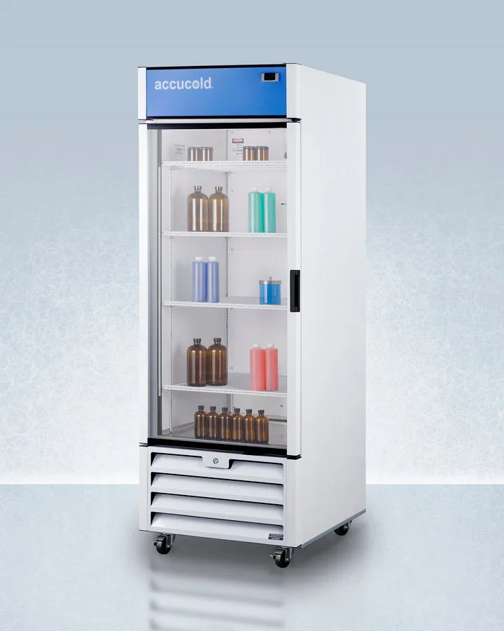Accucold 30" Wide Healthcare Full Size Right Hand Commercial Display Refrigerator, TAA Compliant