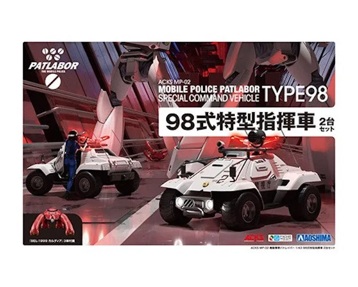 ACKS MP-02 Series Mobile Police Patlabor Type 98 Command Vehicule 2 Sets 1/43