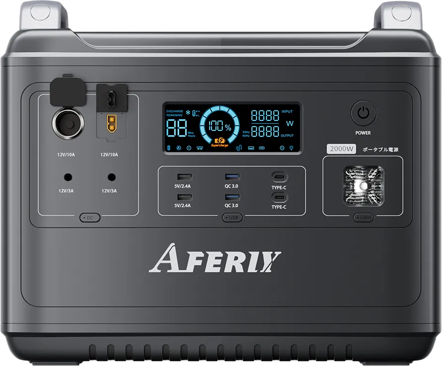 Aferiy AF-2000W Portable Power Station 2000W/4000W LiFePO4 Battery 1997Wh New