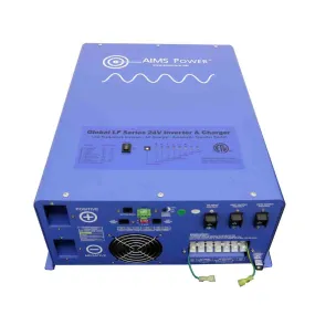 Aims Power 4000 Watt 24V Pure Sine Inverter Charger ETL Listed - PICOGLF4024120UL
