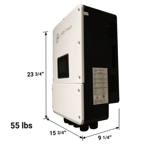 Aims Power KIT Hybrid Inverter & Lithium Battery Cabinet – 4.6 kW Output 6.9 kW Solar Capacity | 22,114 Watt Hours Battery Cabinet - KITHY46230BAT