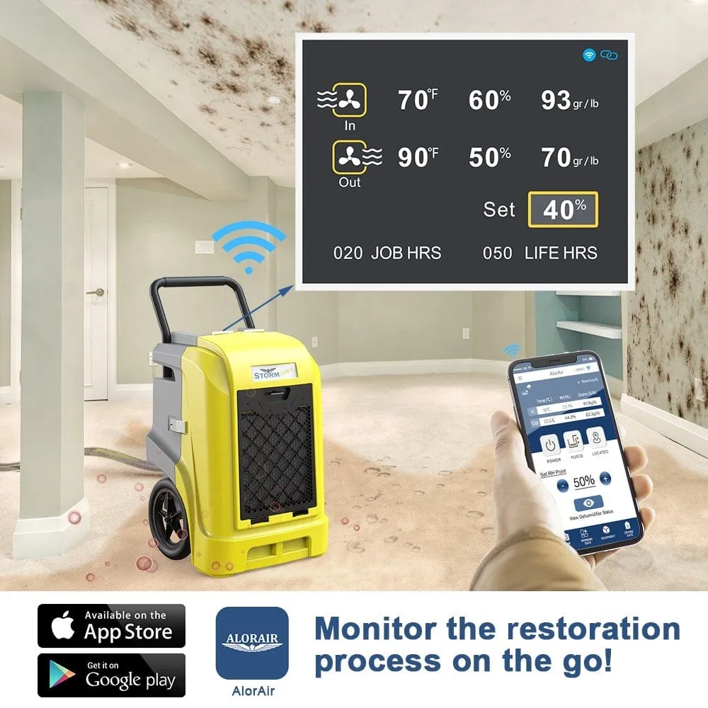 Alorair Storm Ultra 90 PPD WiFi Industrial Commercial Large Dehumidifier