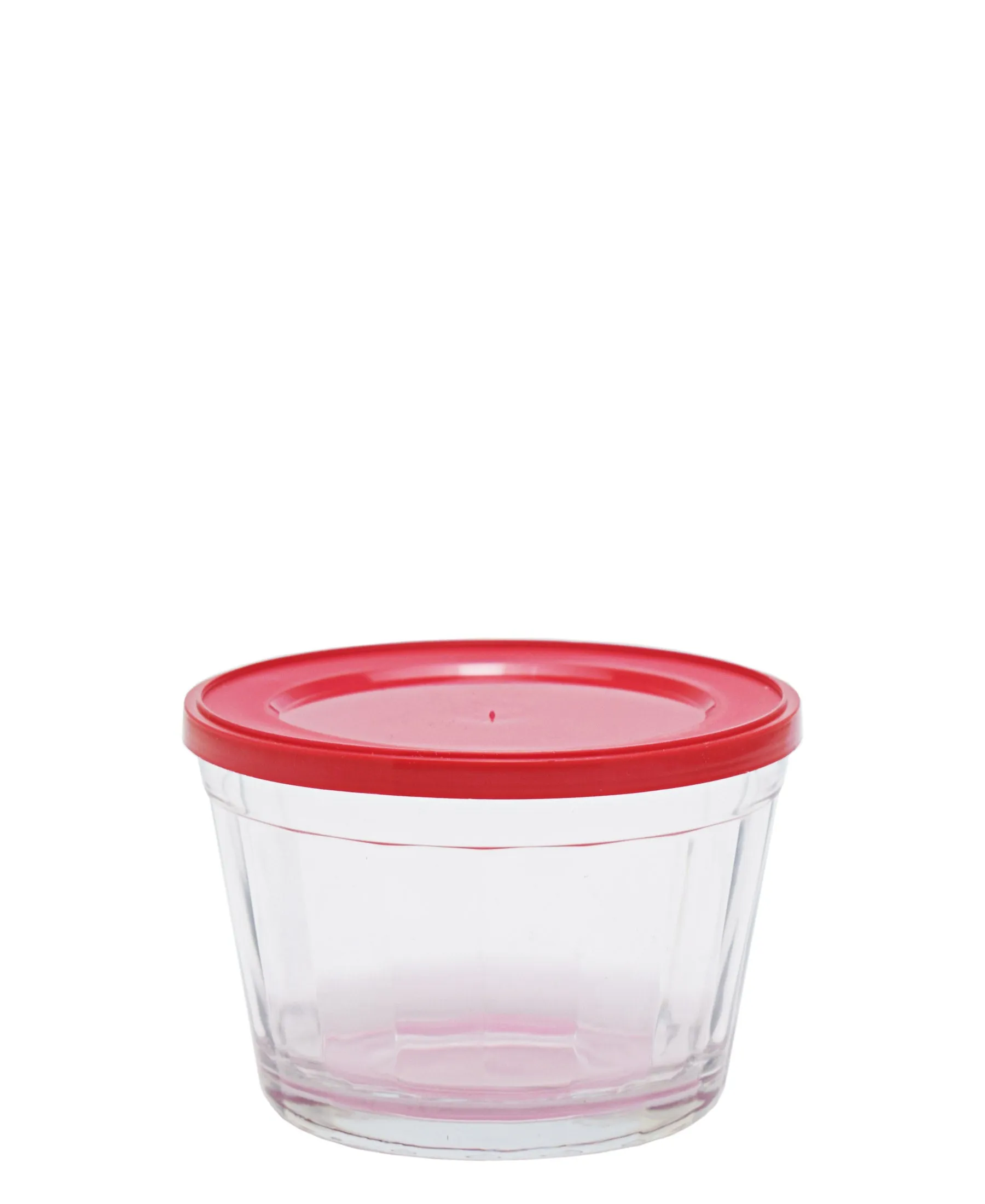 American 350ml Cup Bowl With Plastic Lid - Red