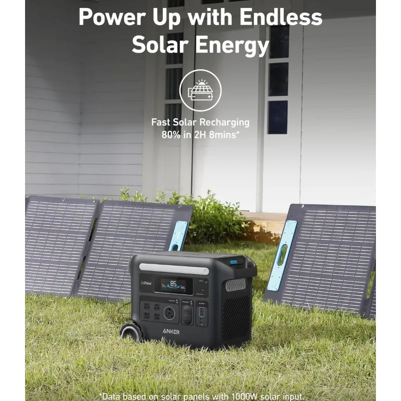 Anker SOLIX F2600 Solar Generator - 2560Wh  | 2400W | 200W Solar Panel