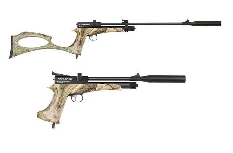 ARTEMIS CP2 (5.5MM) CO2 PISTOL/RIFLE KIT - CAMO