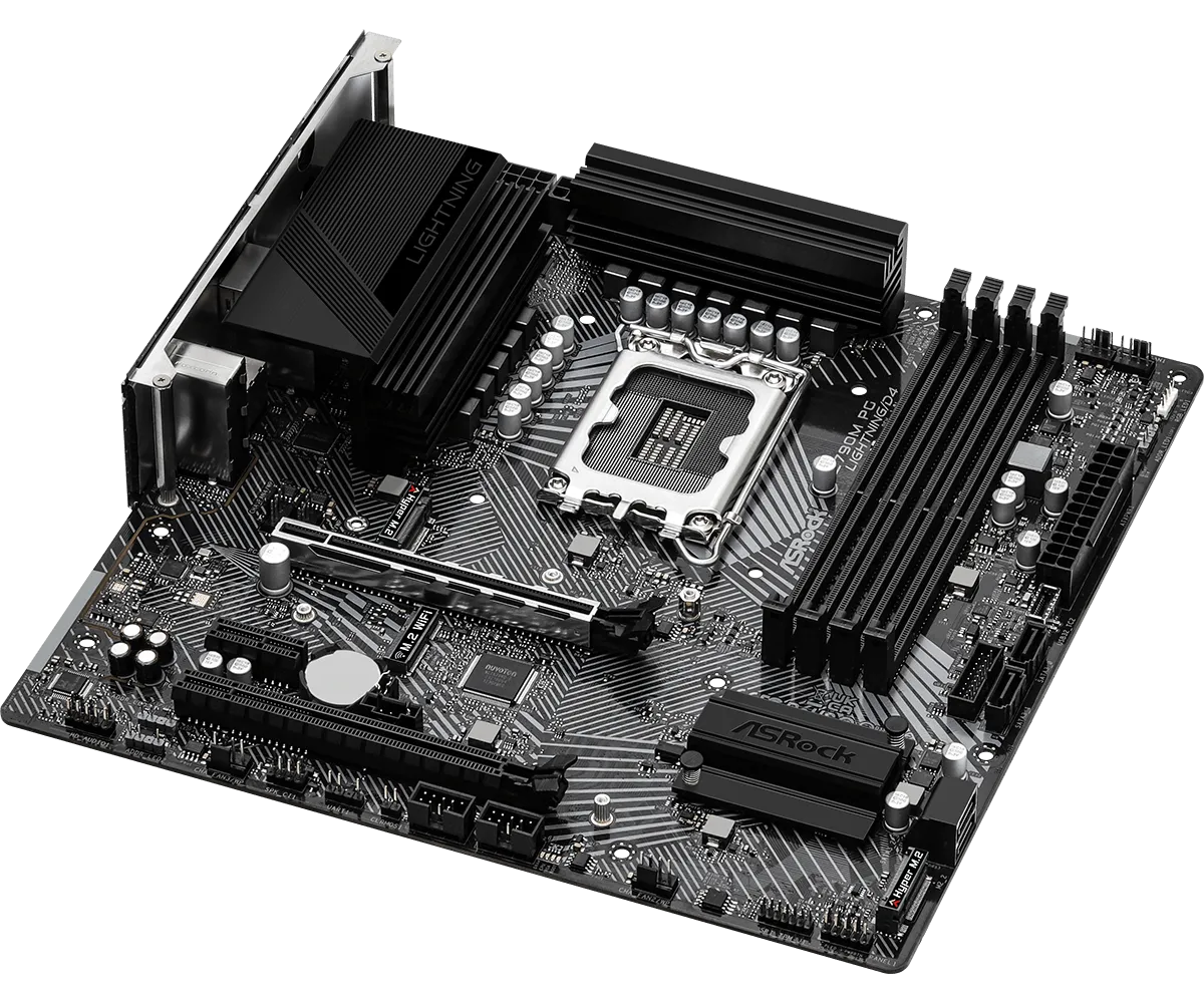 ASRock Z790M PG Lightning/D4 DDR4,LGA 1700 mATX Motherboard