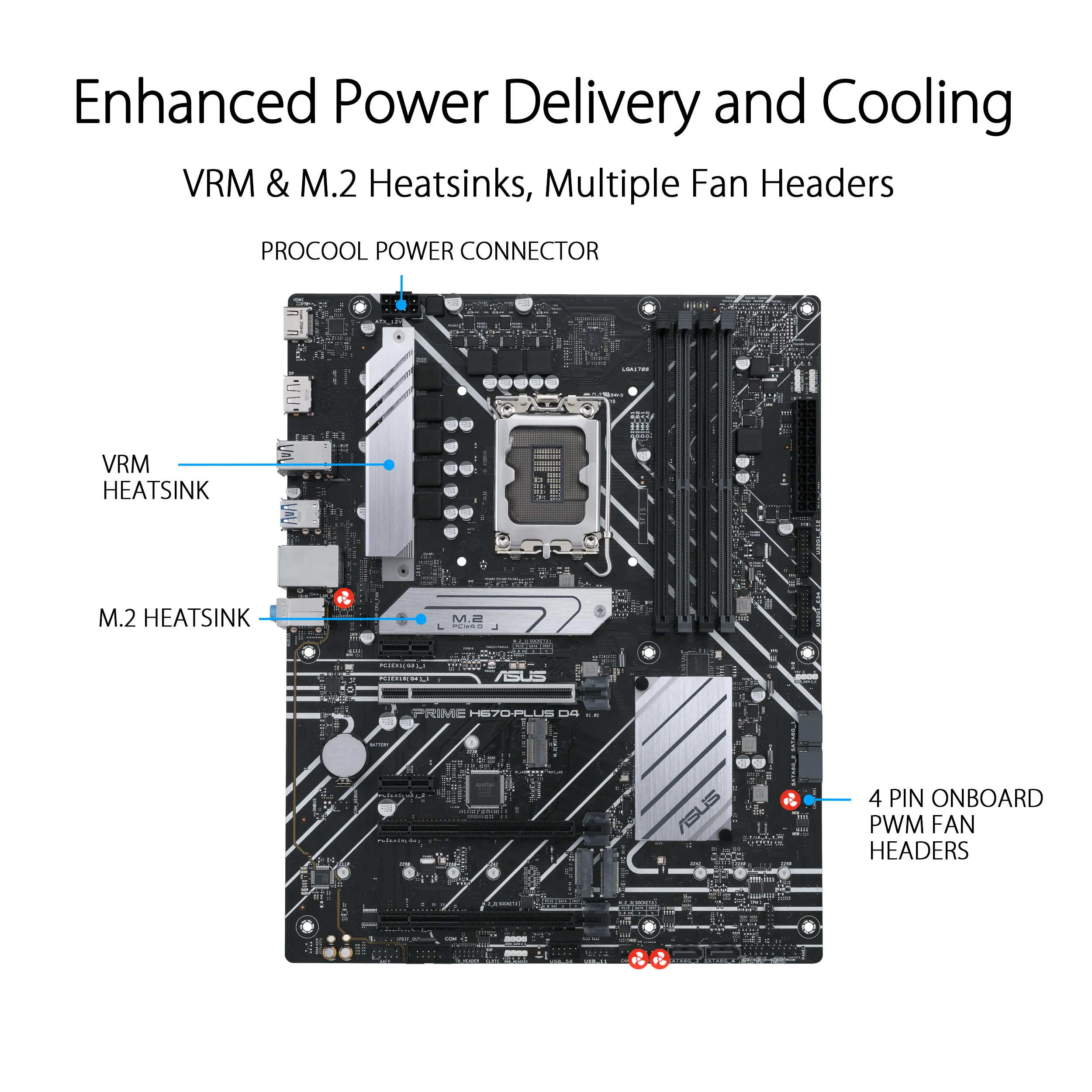 ASUS PRIME H670-PLUS DDR4 INTEL LGA1700 MOTHERBOARD