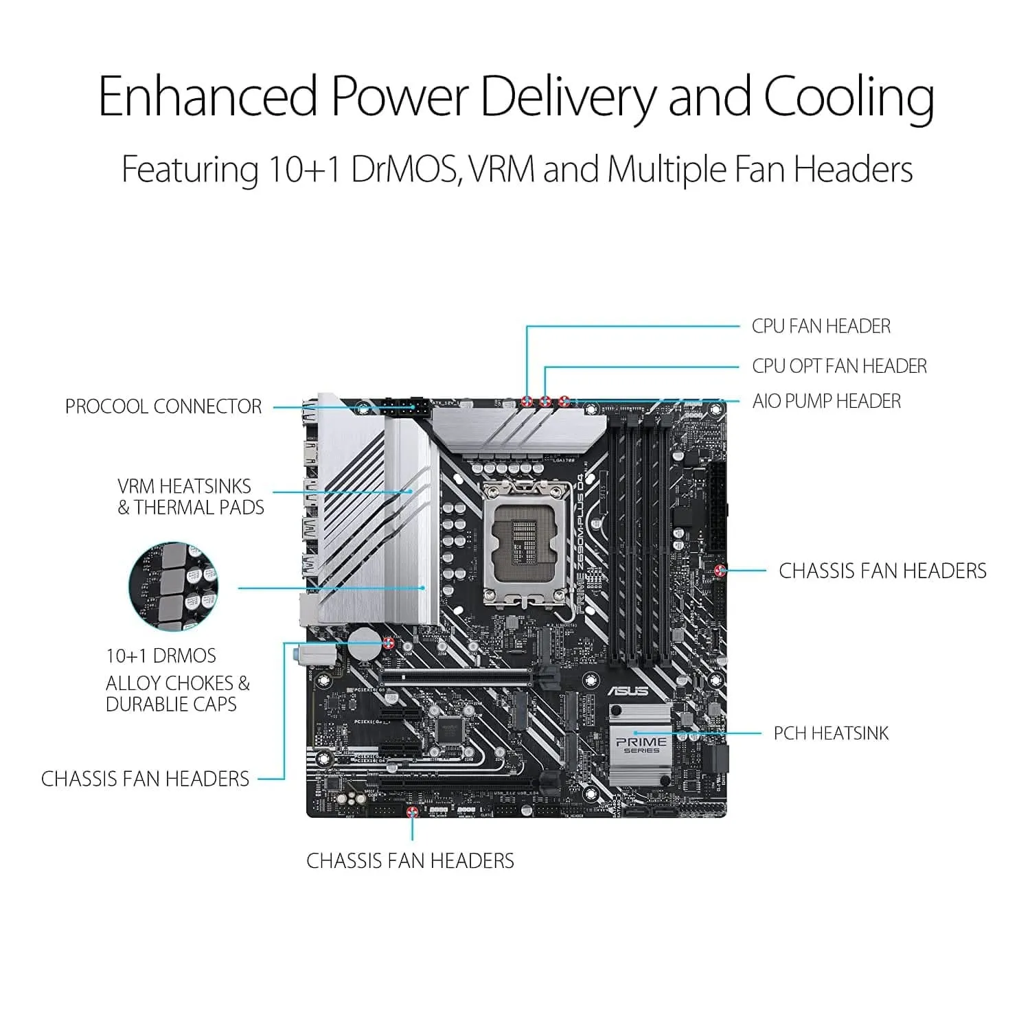 ASUS PRIME Z690M PLUS DDR4 INTEL LGA1700 MOTHERBOARD