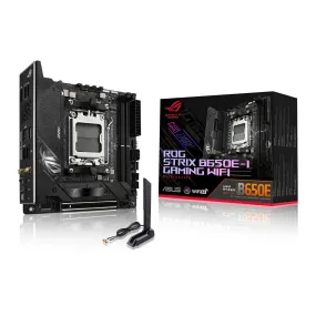 Asus Rog Strix AMD B650E-I Gaming WiFi Mini ITX Motherboard, DDR5, PCIe 5.0, AM5, WiFi 6E