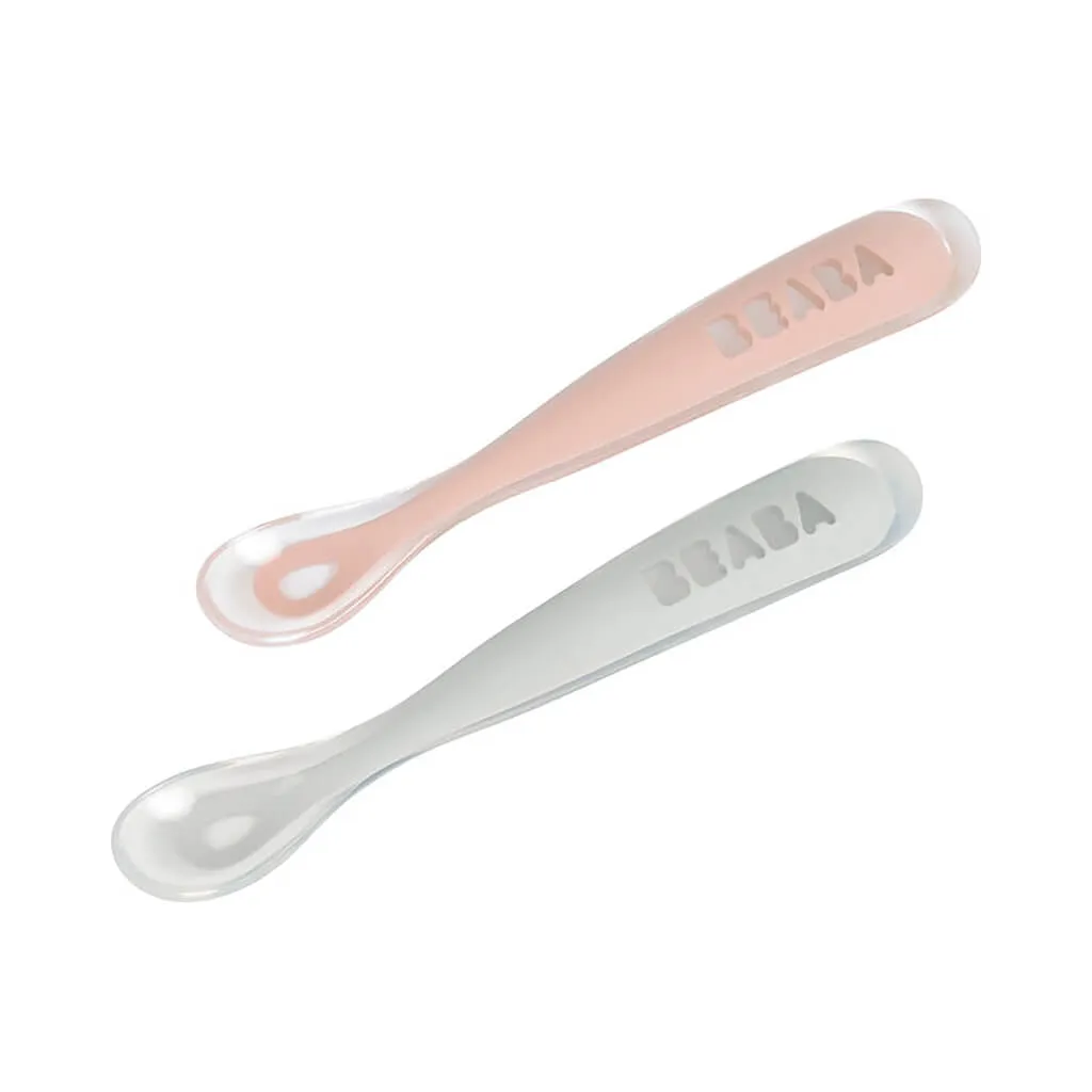 Beaba First Stage Travel Set Silicone Spoon Cloud