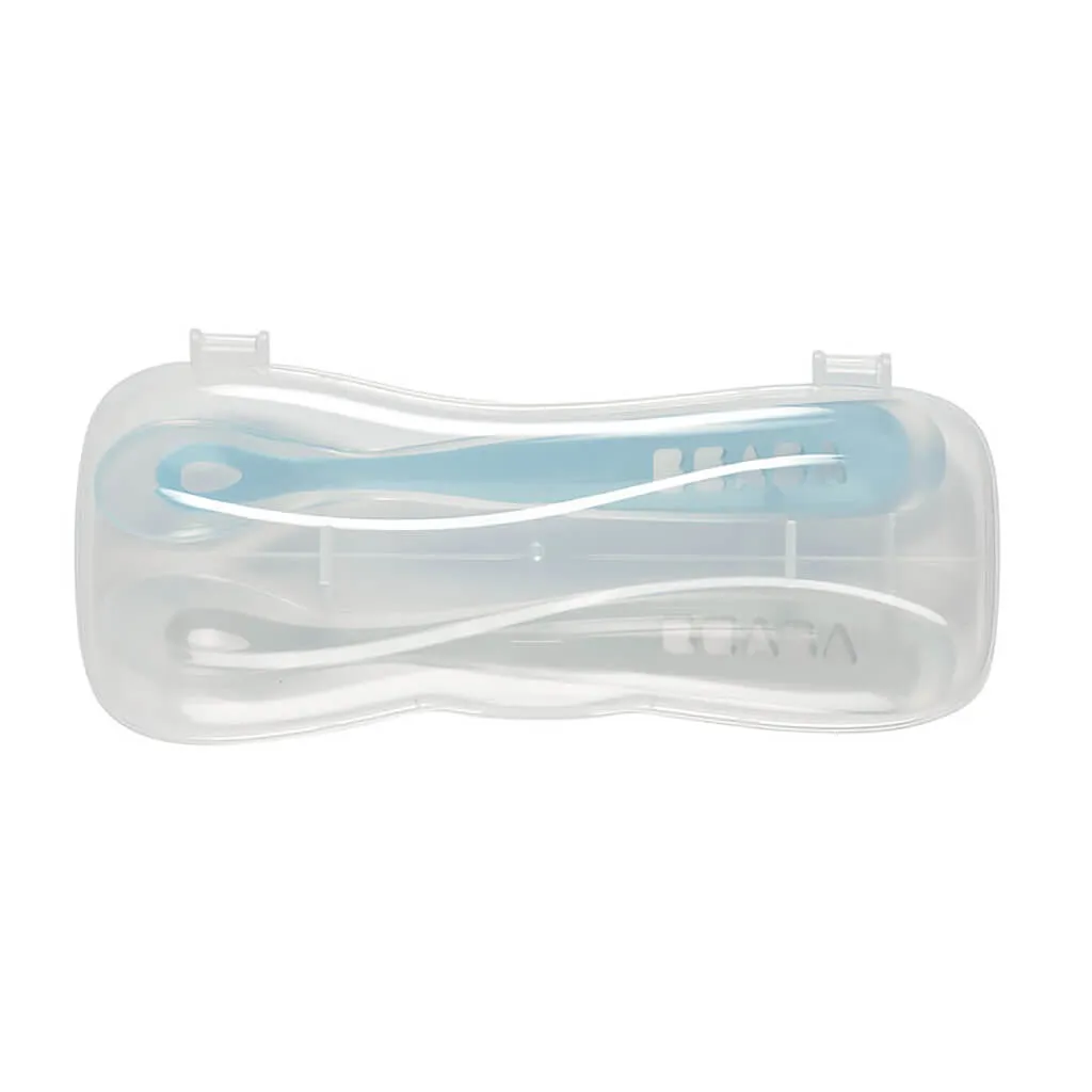 Beaba First Stage Travel Set Silicone Spoon Cloud