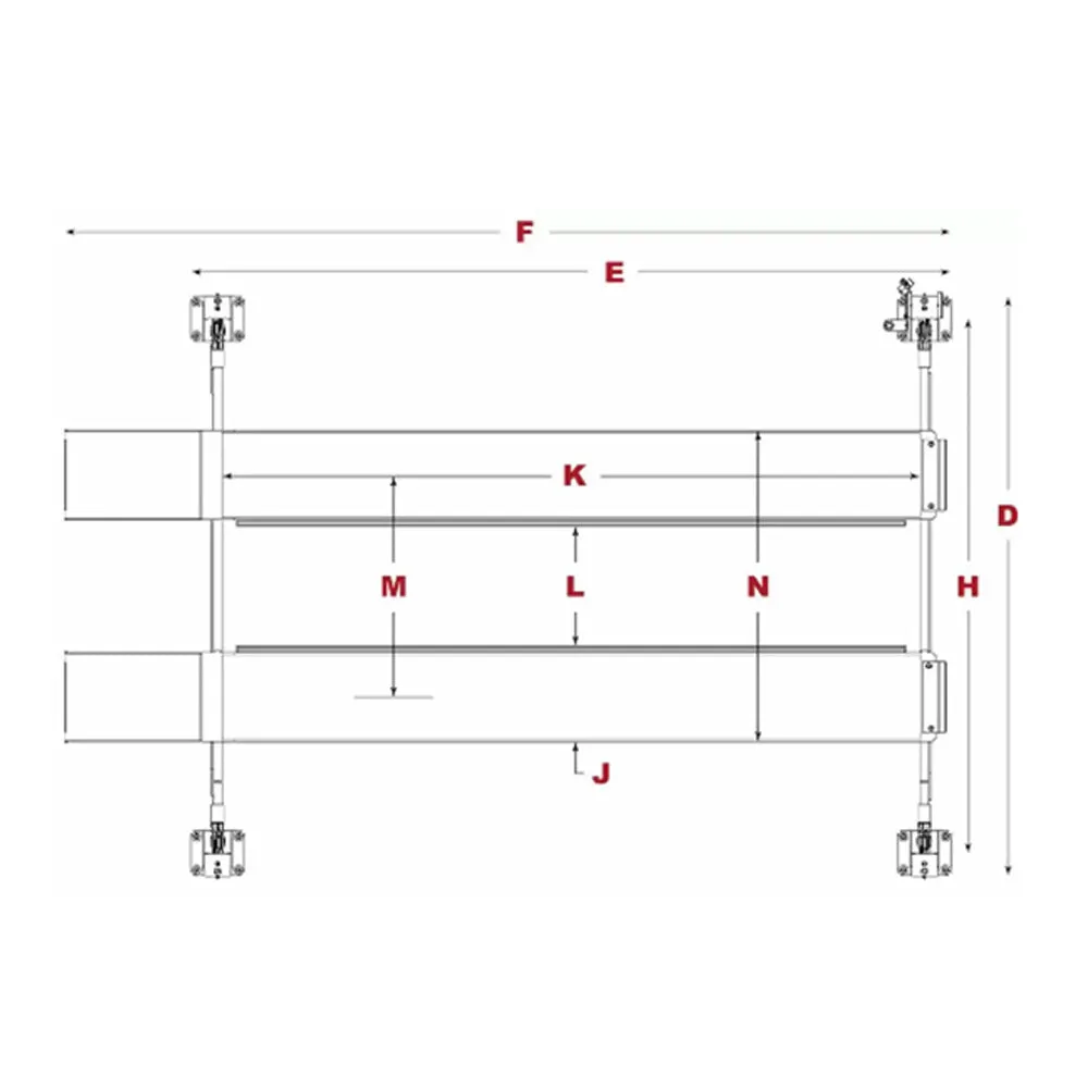 BendPak HD-14T 14,000-lb. Capacity / Four-Post Lift / Tall Lift / 82" Rise