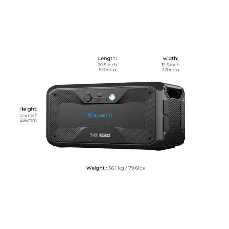 Bluetti B300 Expansion Battery | 3072Wh