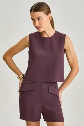 Blusa de Alfaiataria Beringela Madalena