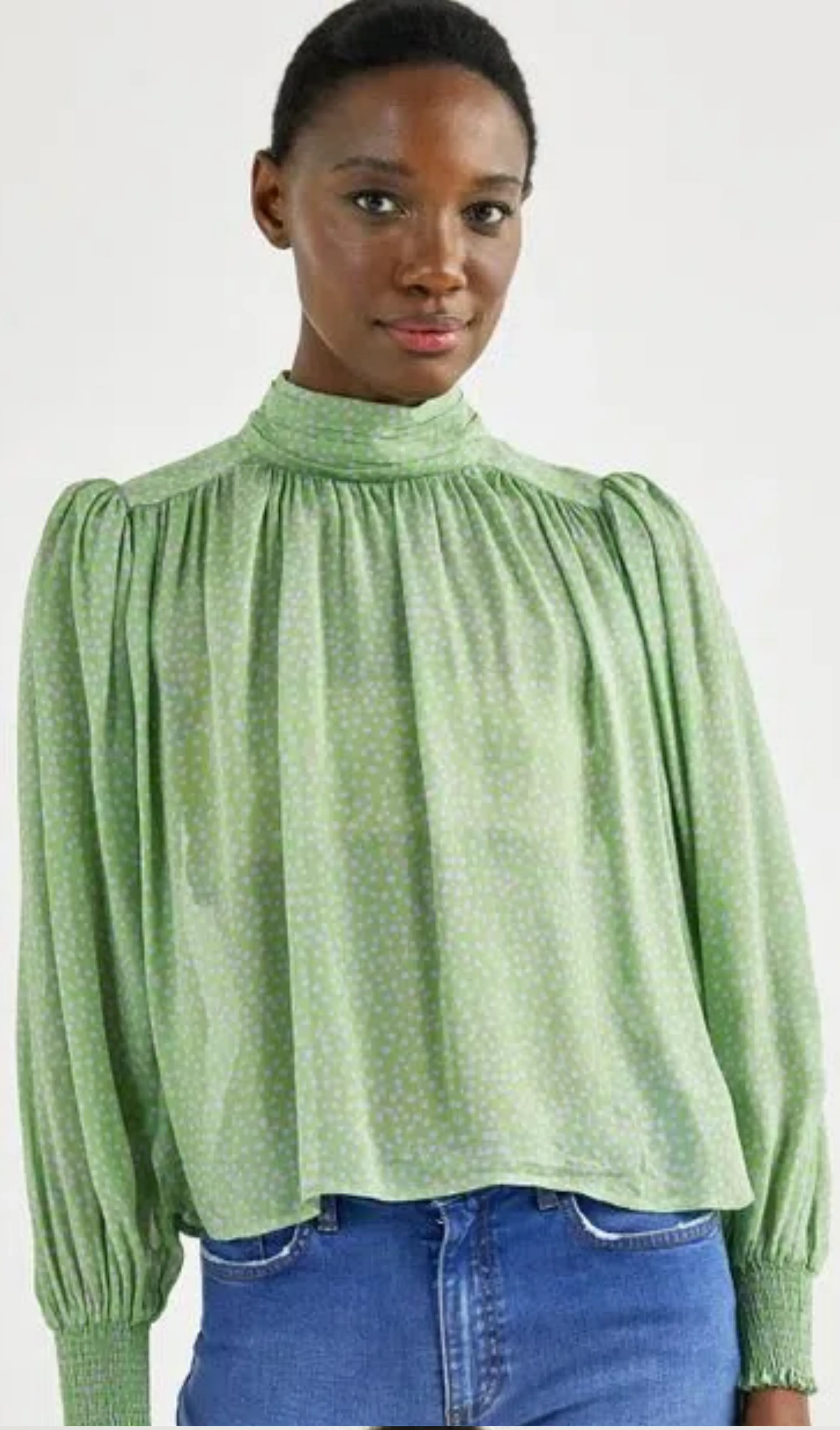 Blusa Gola Franzidos Schoulder