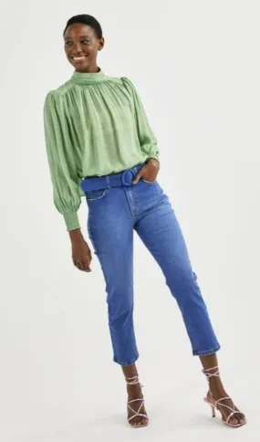 Blusa Gola Franzidos Schoulder