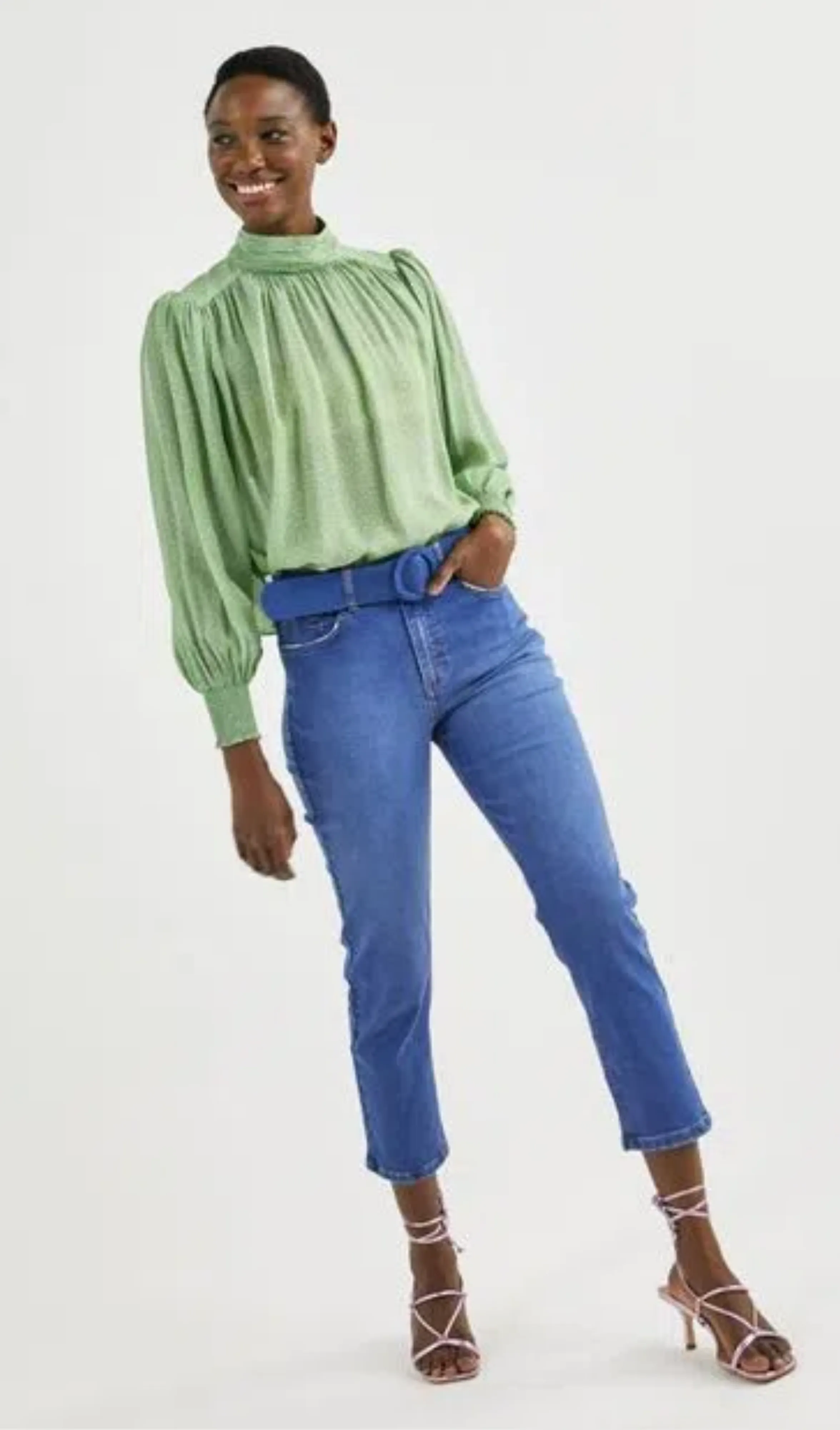 Blusa Gola Franzidos Schoulder