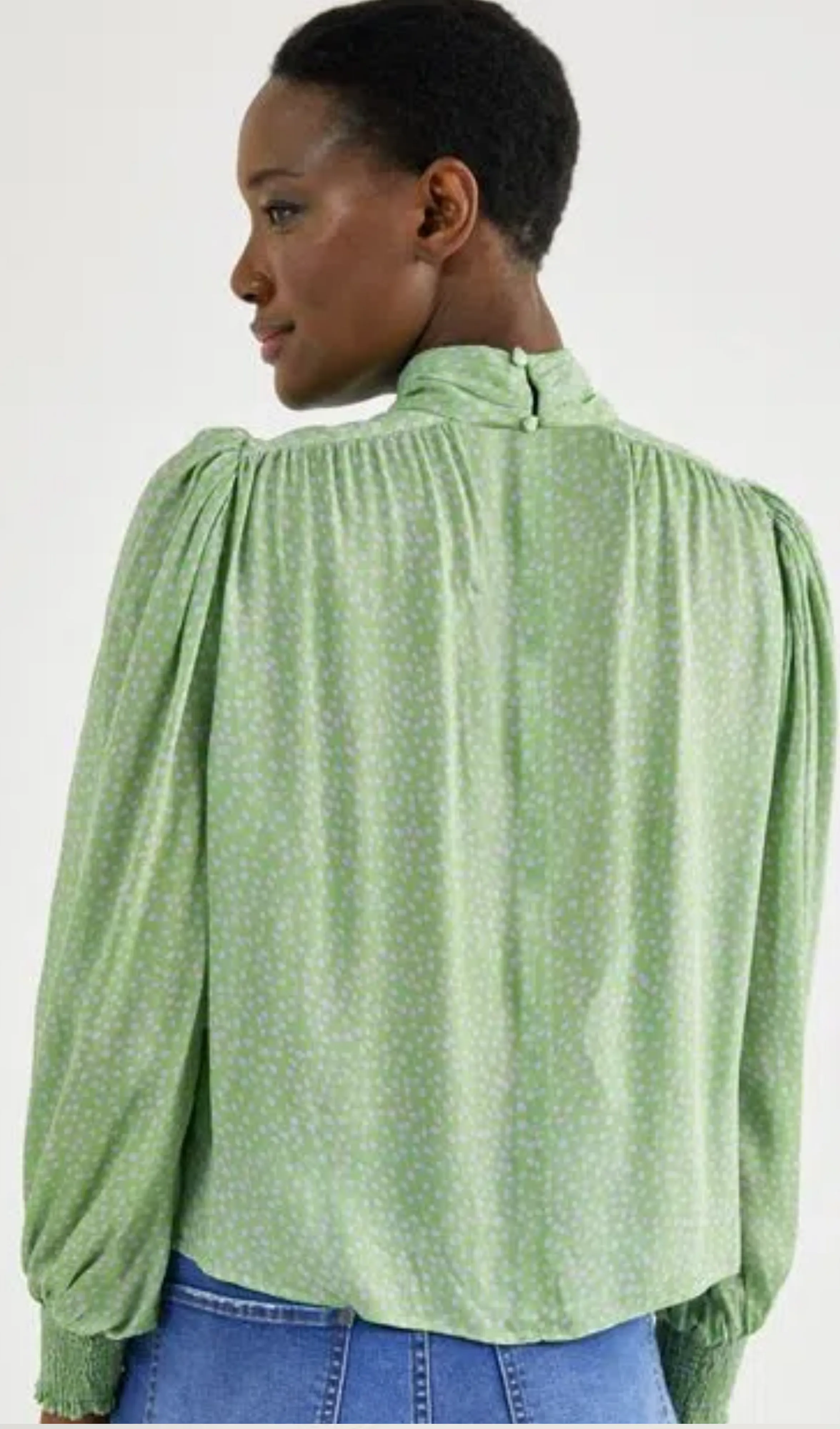 Blusa Gola Franzidos Schoulder