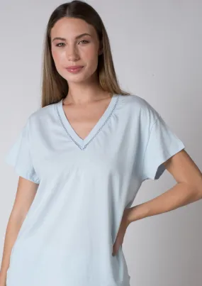 Camiseta Iza Azul Claro