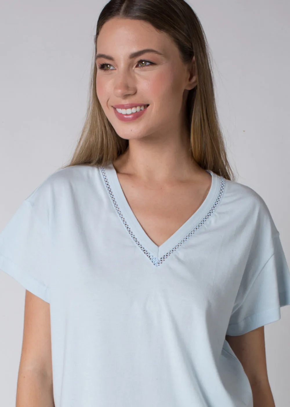 Camiseta Iza Azul Claro