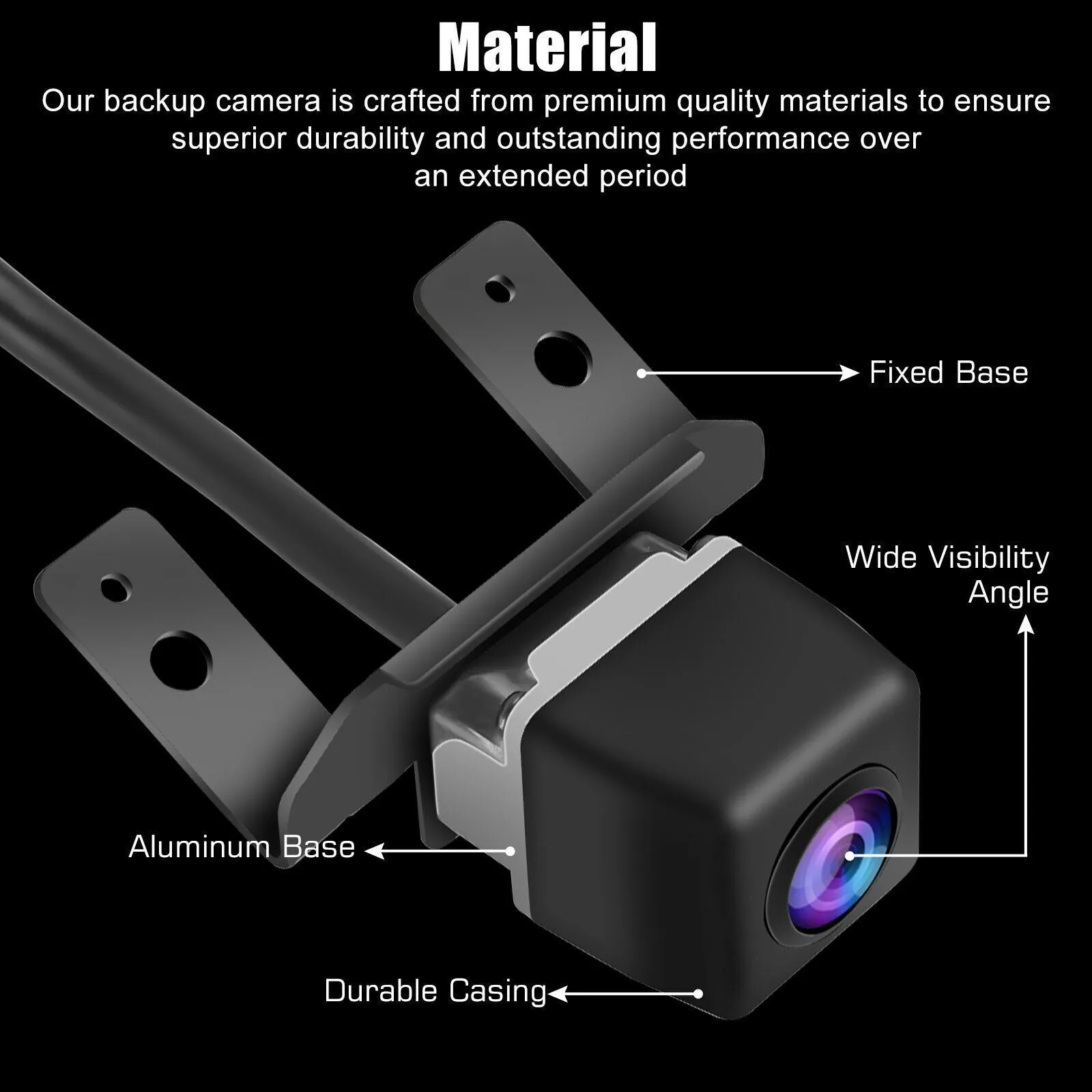 Car Rear View Backup Camera HD Night Vision Parking Aid Camcorder