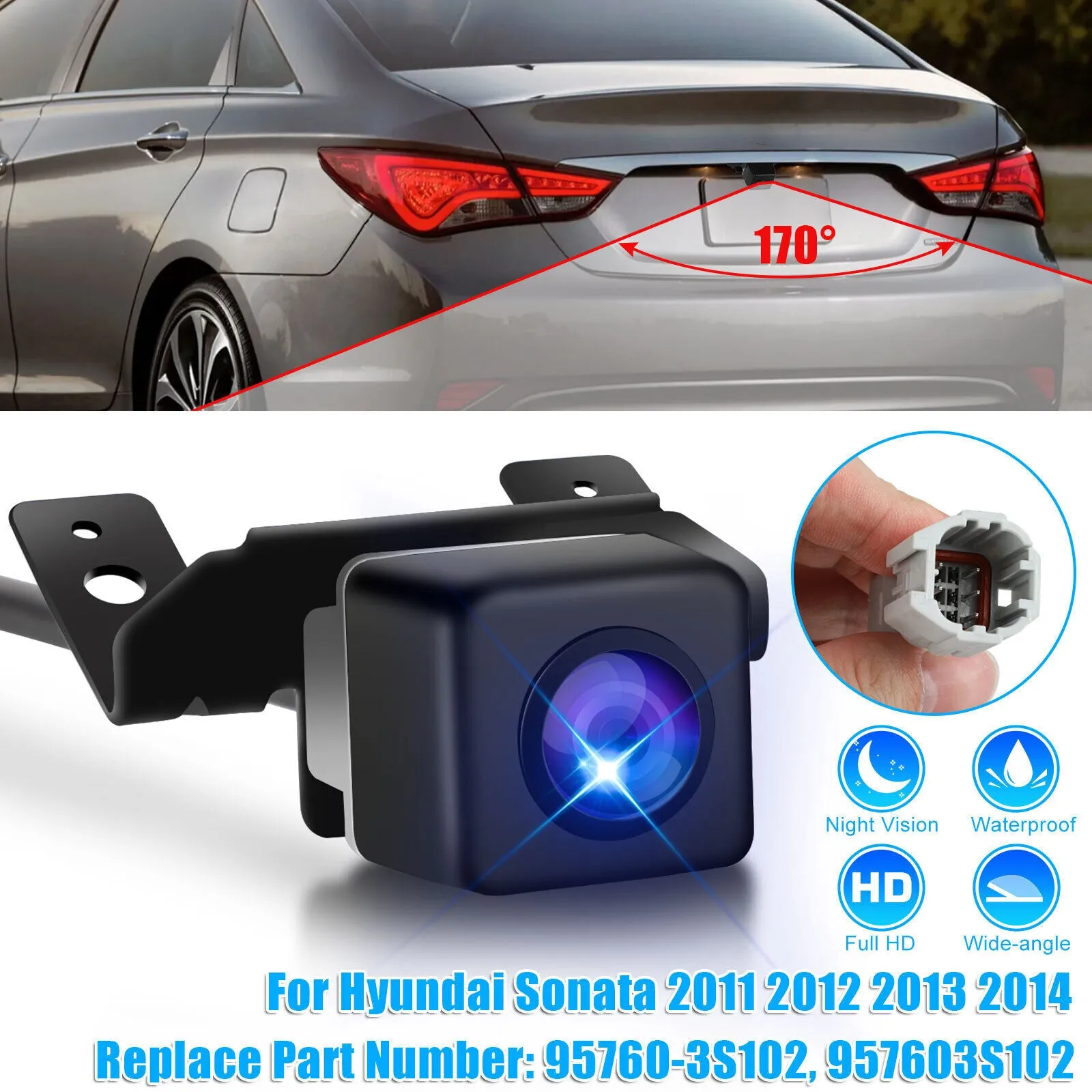 Car Rear View Backup Camera HD Night Vision Parking Aid Camcorder