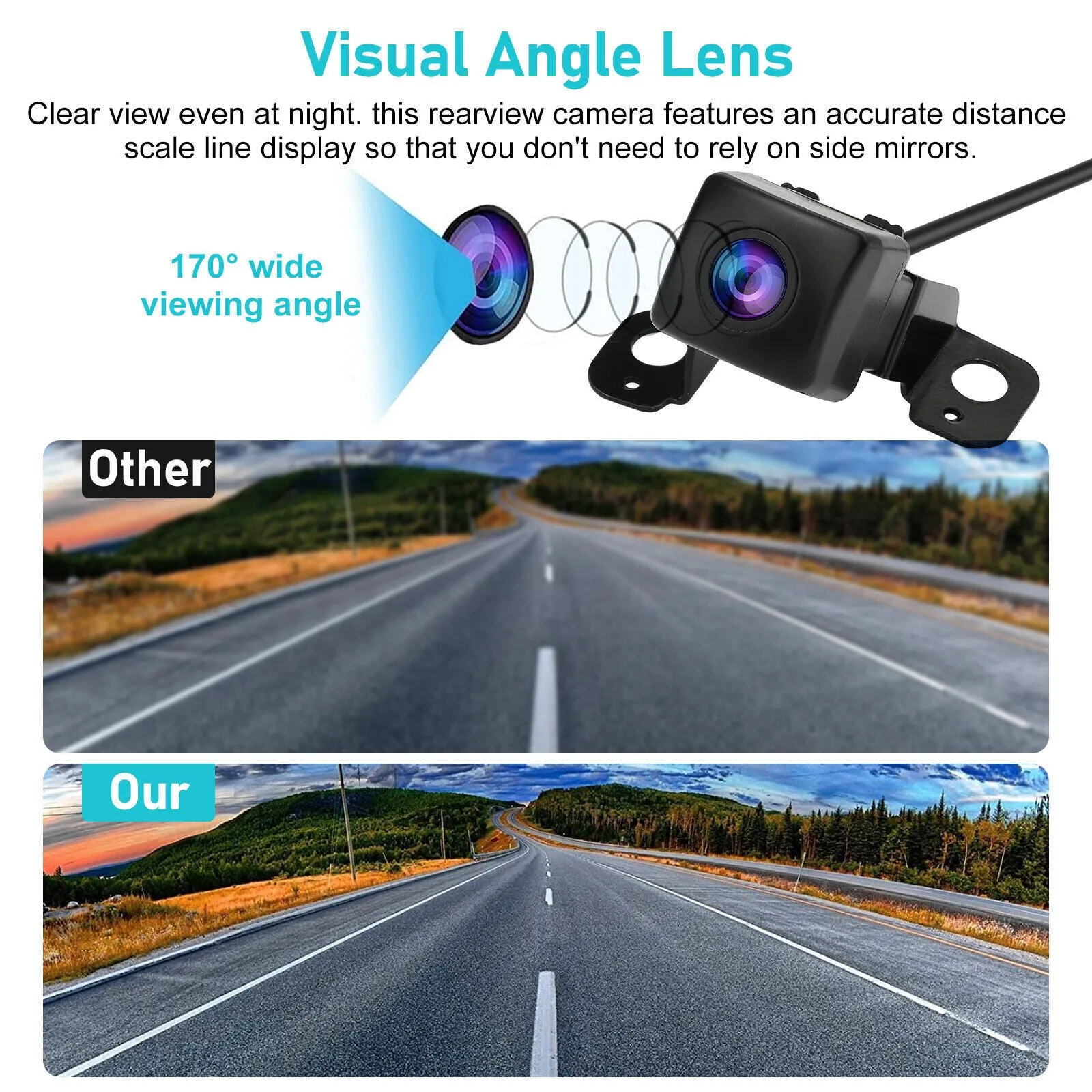 Car Rear View Backup Camera Night Vision Reversing Assist