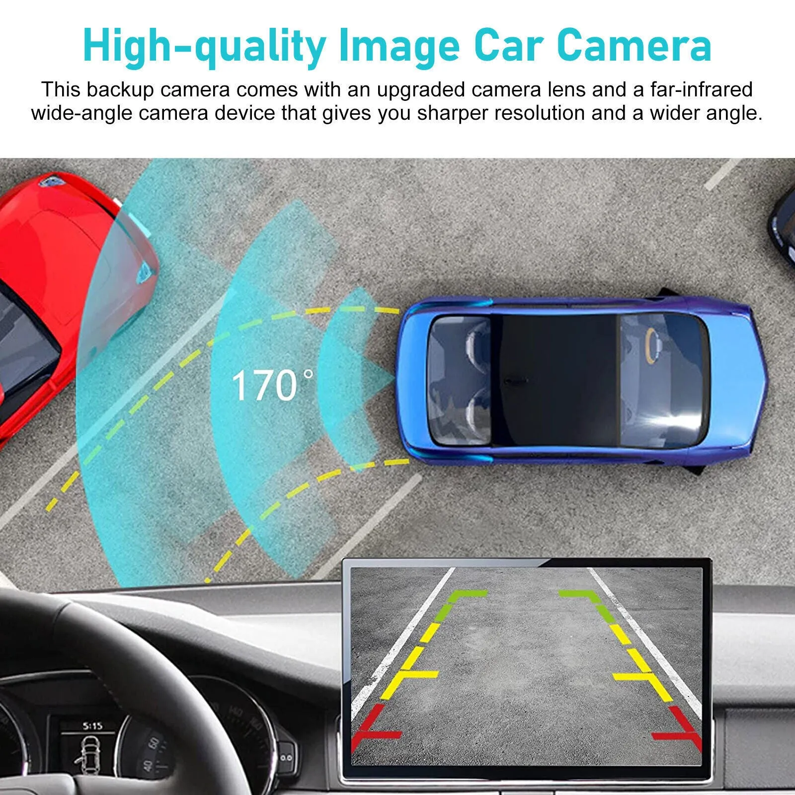 Car Rear View Backup Camera Night Vision Reversing Assist