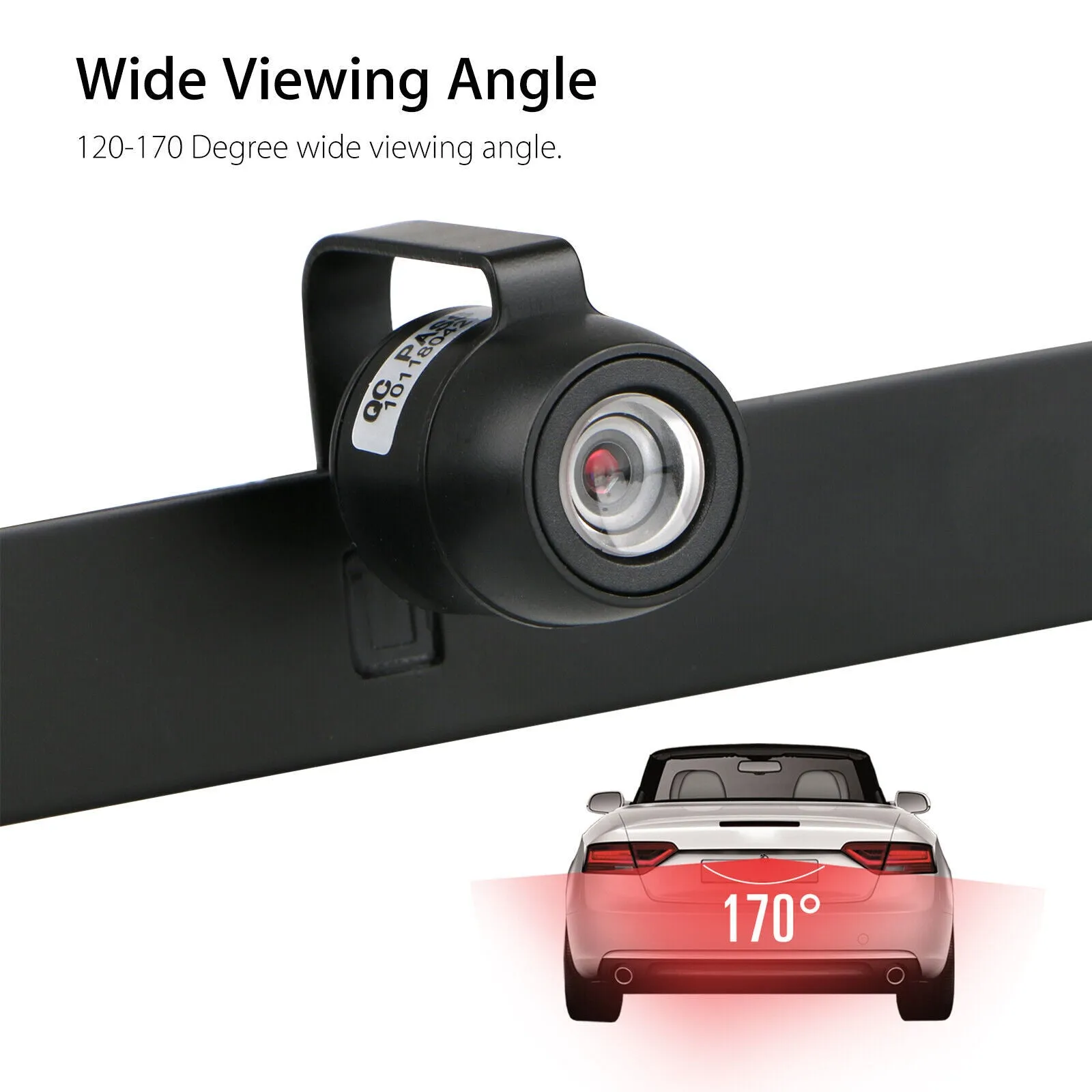 Car Reverse Backup Camera 170-degree Wide Viewing Angle Hd Night