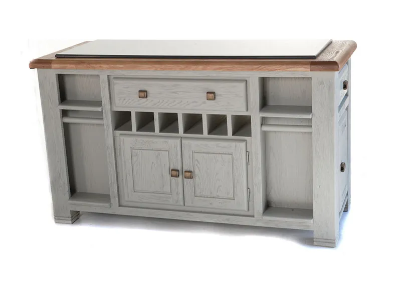 Danube Grey Large Kitchen Island