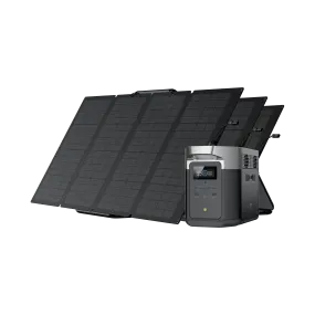 EcoFlow DELTA Max 2000 Solar Generator   3 (Three) 160W Portable Solar Panels