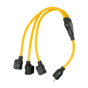 Firman 3' Heavy Duty TT-30P to (3) 5-20R Short Power Cord