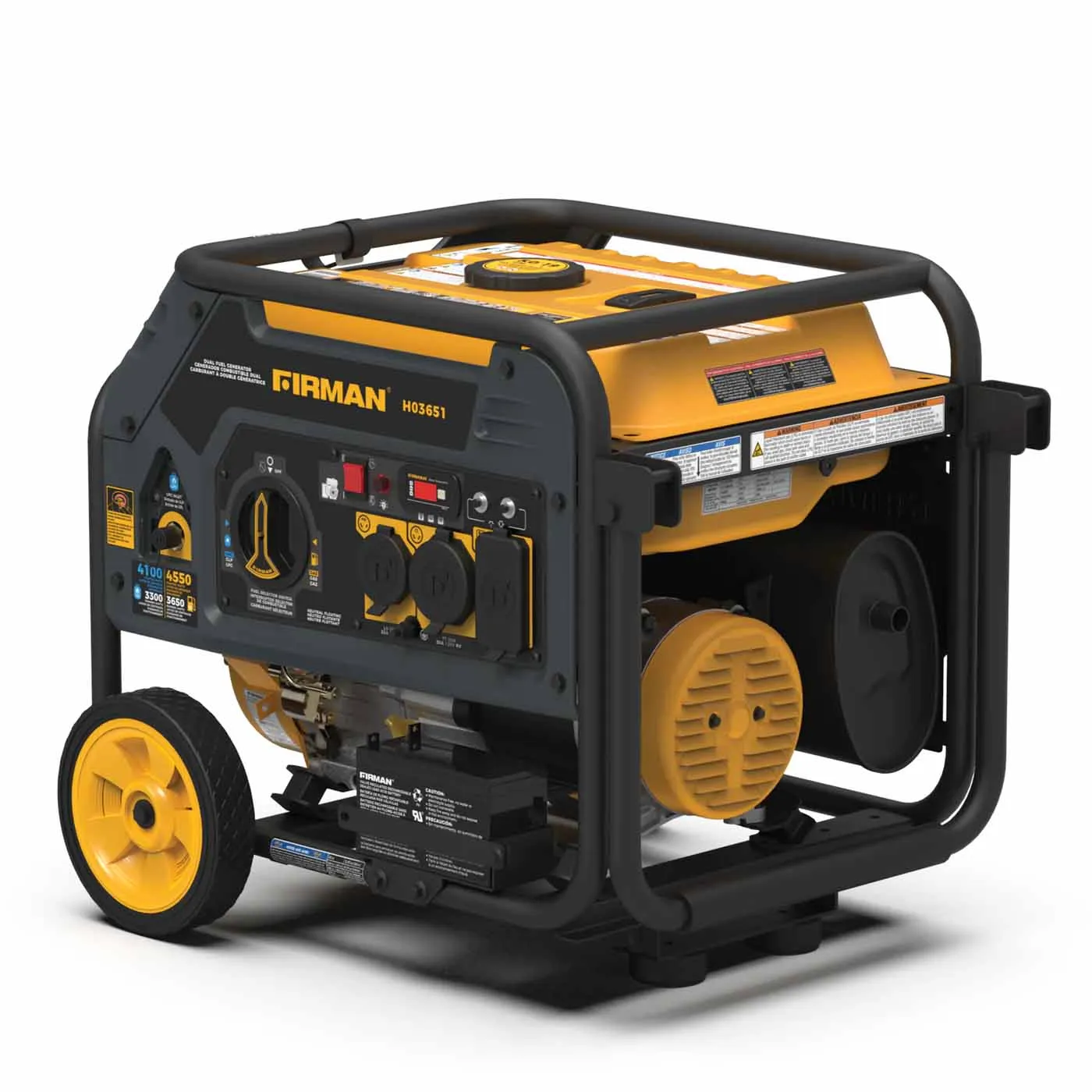 Firman H03651 Dual Fuel 4550W Portable Generator | Electric Start 120V