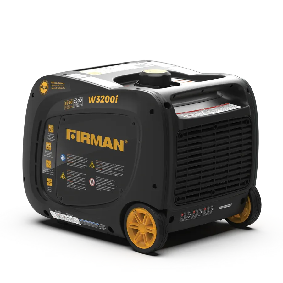 Firman W02981F Gas Inverter Generator 2900W/3200W 30 Amp Low THD Manufacturer RFB