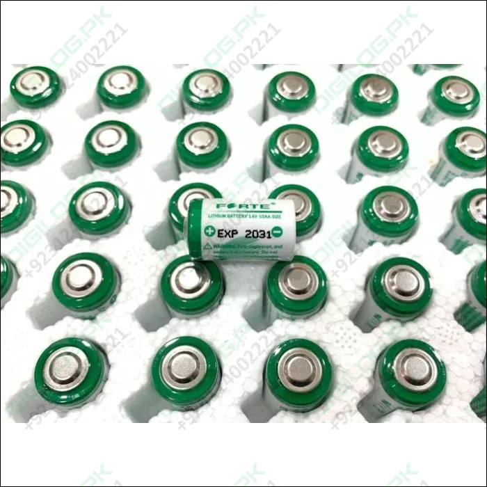 Forte Er14250 Lithium Battery, Battery Capacity: 1200MAH, Voltage: 3.6V