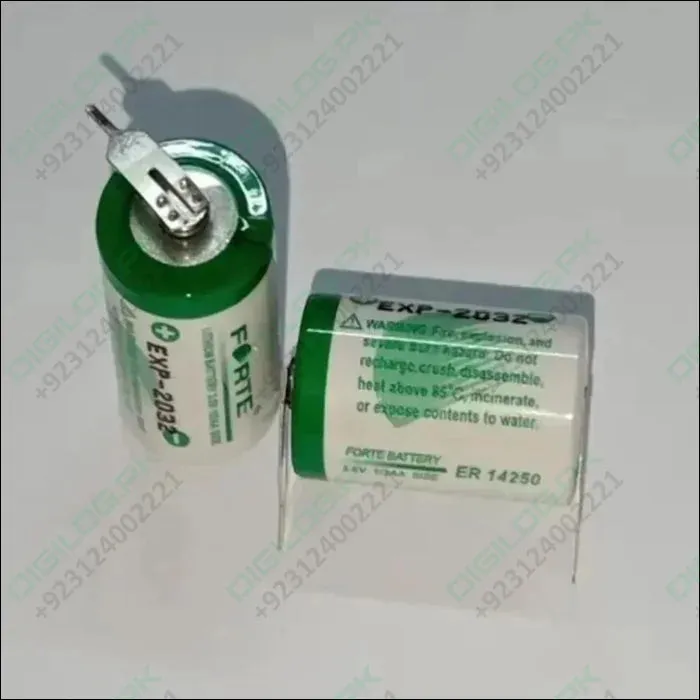 Forte Er14250 Lithium Battery, Battery Capacity: 1200MAH, Voltage: 3.6V