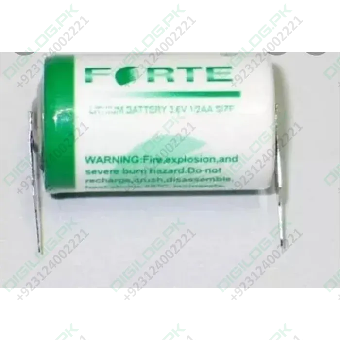 Forte Er14250 Lithium Battery, Battery Capacity: 1200MAH, Voltage: 3.6V