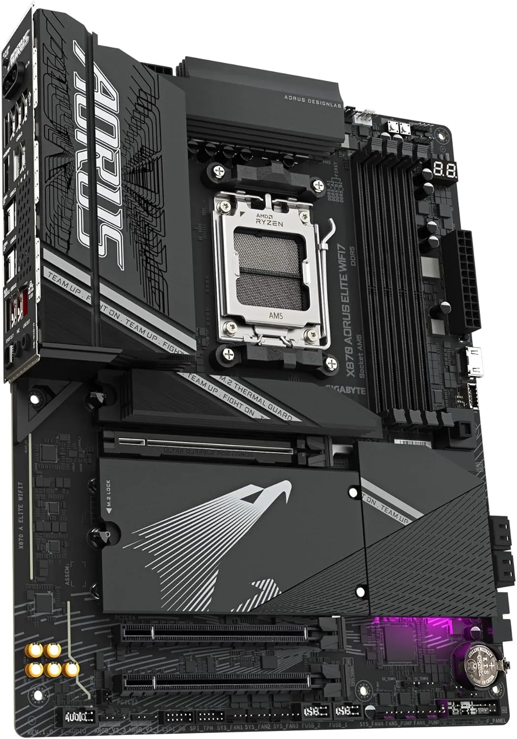Gigabyte X870 Aorus Elite WiFi7 AMD Gaming Motherboard ATX, AM5, DDR5, USB 4.0, PCIe 5.0