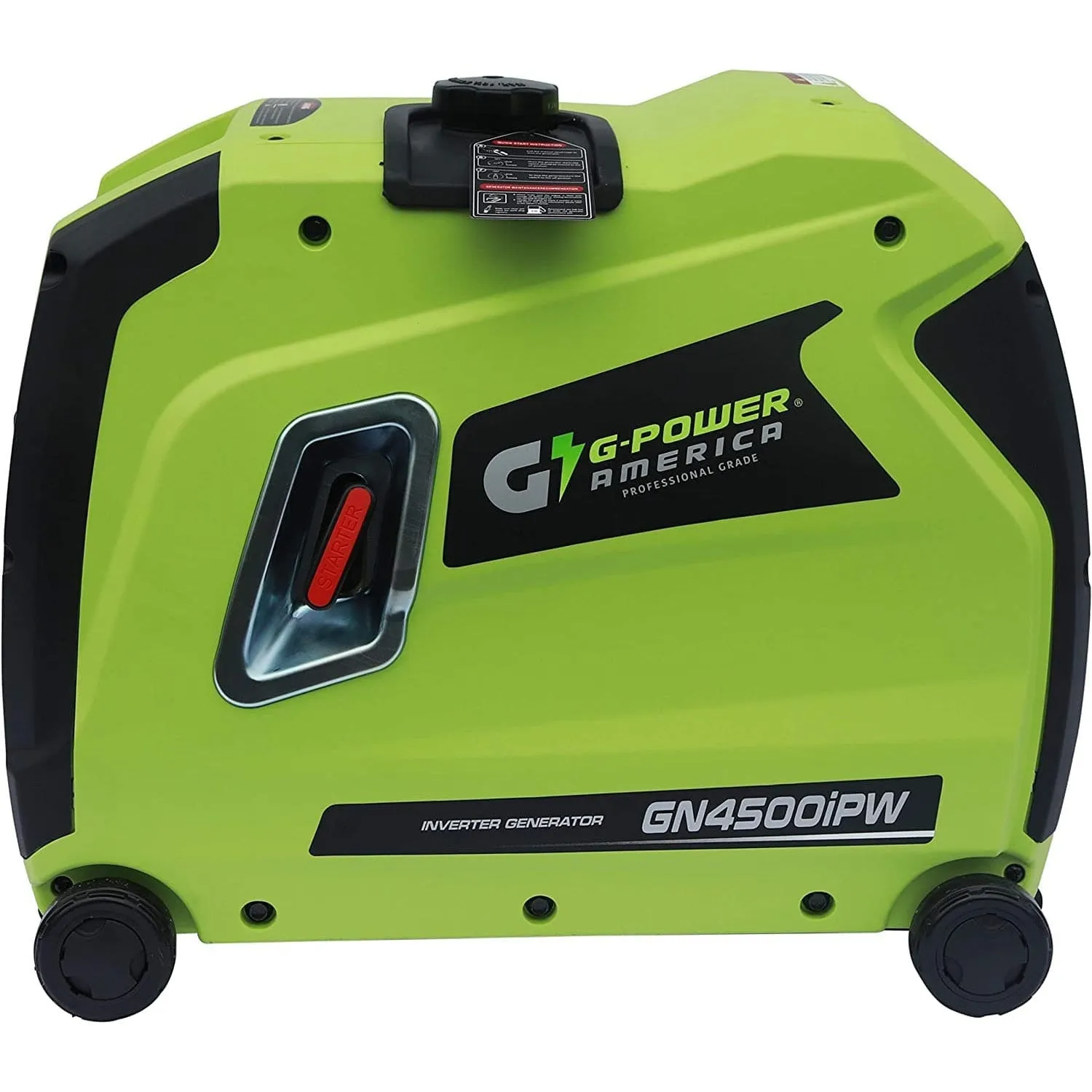 Green-Power America 4,500/3,600 W Gas Portable Inverter Generator - GN4500iPW