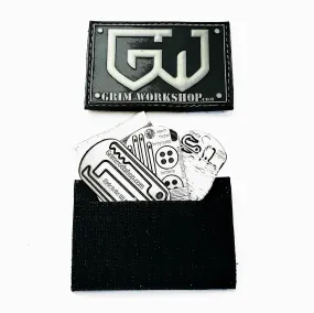 Grim Grey Morale Patch with Hidden Pocket