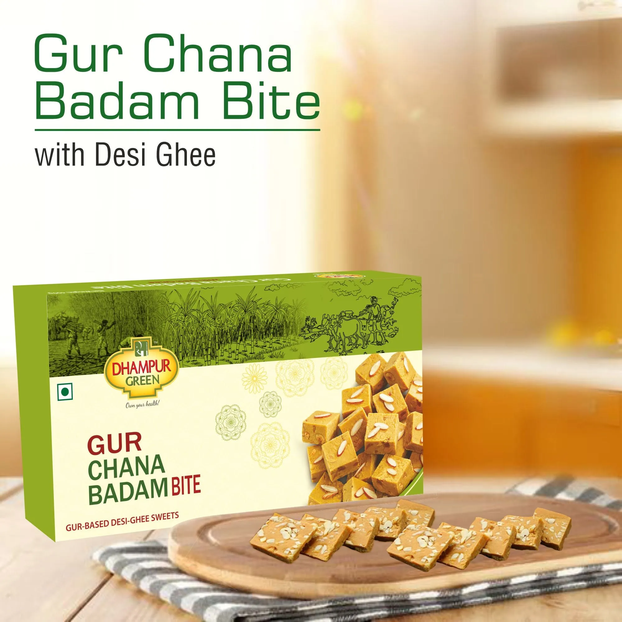 Gur Chana Badam Bite 400gm